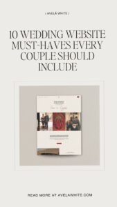 ✨ 🤍 10 Wedding Website Must-Haves Every Couple Should Include | romanticize your routine