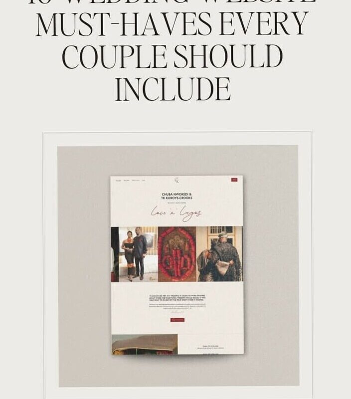 ✨ 🤍 10 Wedding Website Must-Haves Every Couple Should Include | romanticize your routine
