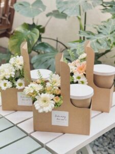 🪄 🖌️ 10pcs Portable Flower Gift Bags — Kraft Paper Packaging for Coffee, Beer, Cakes & Desserts | dream life manifestation