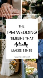 🕯️ 🌿 1PM Wedding Timeline: Full Day Schedule & Ceremony Plan | stay inspired all year long