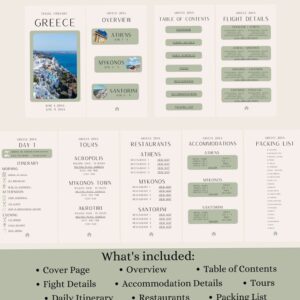 🕯️ 🎀 20-Day Greece Trip Planner with Notion Templates | 2026 efficiency hack