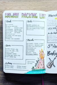 20 Must-Have Packing Lists for Bullet Journal Lovers — 🤍 🌿 romanticize your routine