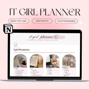 2024 Notion Planner for That Girl Aesthetic | Digital Download 1190 — 💍 💍 game-changing digital system
