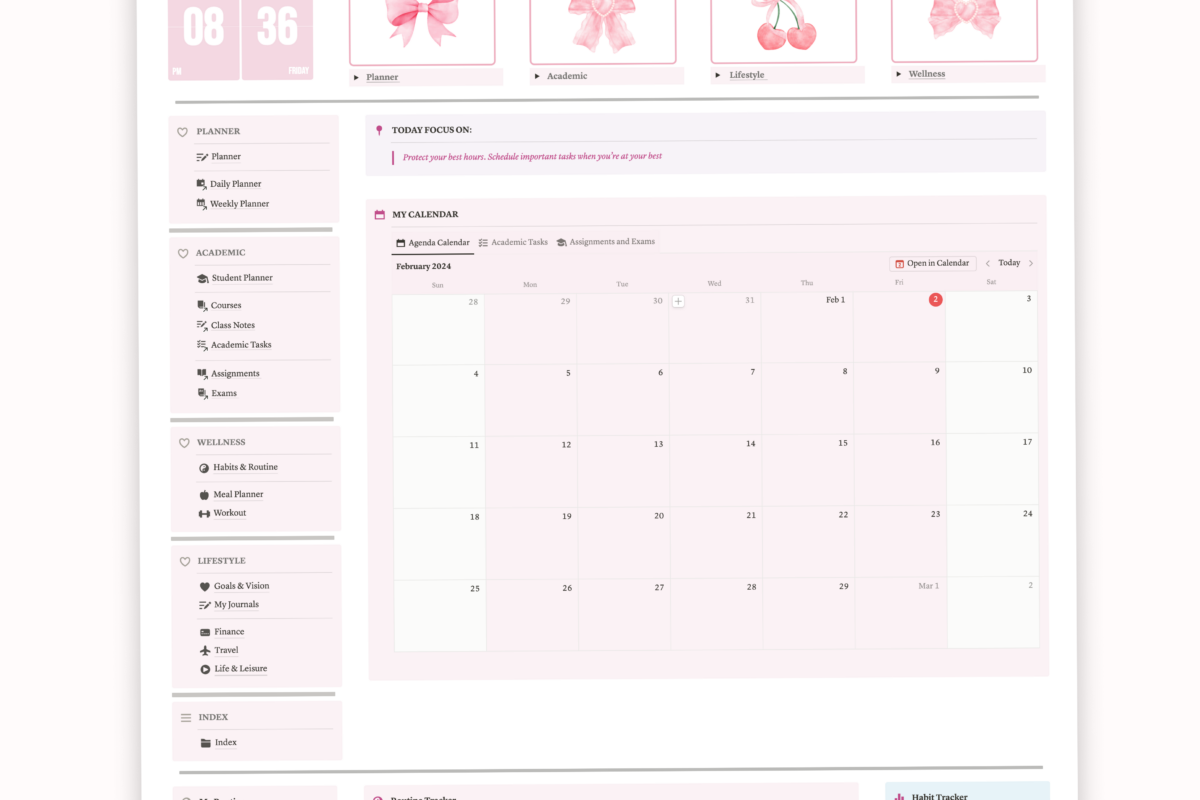 2024 Notion Planner: Student & College Success — 💌 💍 2026 efficiency hack