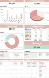 🤍 🕯️ 2024 Travel Budget Planner — Free Printable for Google Sheets & Excel | dream life manifestation