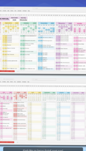 🖇️ 🖇️ 2025 School Budget Year at a Glance Planner Template | dream life manifestation