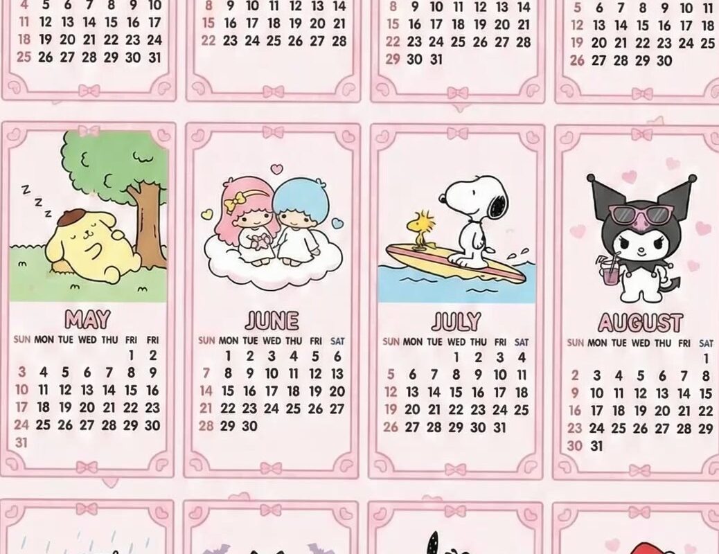 2026 Cute Calendar — Digital Design & Planner Asset — 📊 🖇️ dream life manifestation