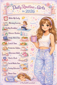 2026 Daily Routine for Girls | Self-Care & Creativity Planner — ✨ ☁️ romanticize your routine