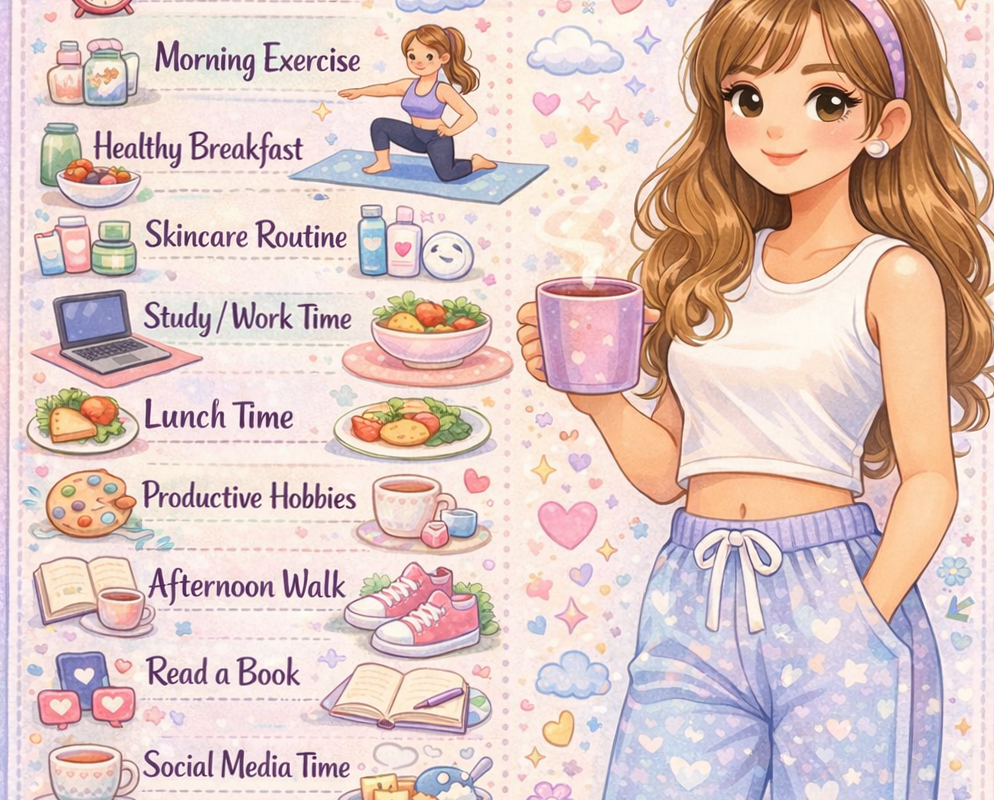 2026 Daily Routine for Girls | Self-Care & Creativity Planner — ✨ ☁️ romanticize your routine