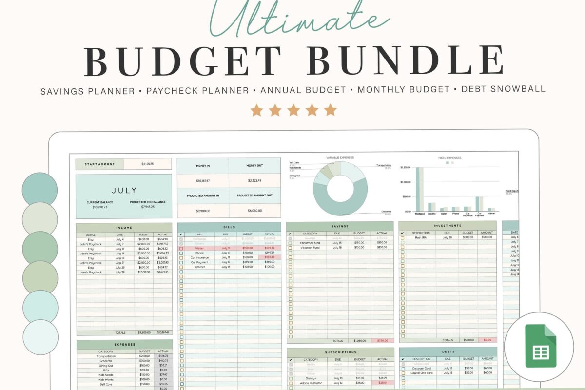 📍 🌈 2026 efficiency hack: All-in-One Budget & Financial Planner Template