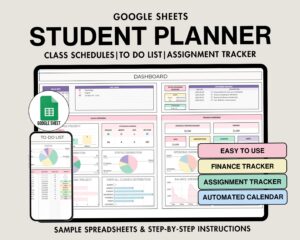 📁 📝 2026 efficiency hack: Comprehensive Student Planner for Google Sheets & Excel