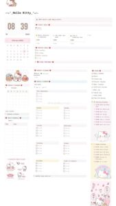 🌿 🎀 2026 efficiency hack: Hello Kitty Notion Template for Creative Planners
