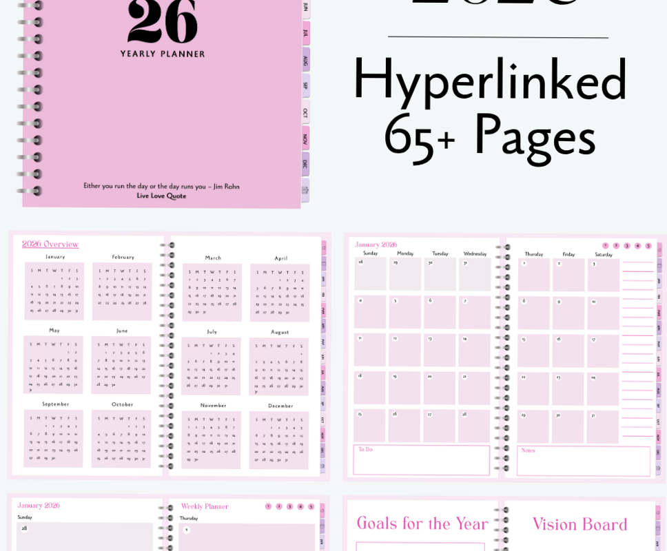 🌈 💎 2026 Free Digital Planner Templates | Creative Design | romanticize your routine