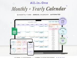 2026 Google Sheets Calendar Templates: Monthly, Weekly & Daily Trackers — 🖌️ 💎 seamless organization hack