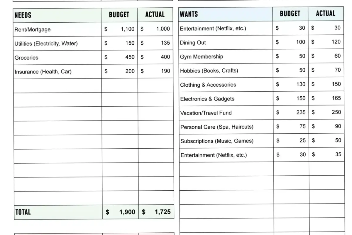 💎 🪄 50/30/20 Budget Template — Digital Investment Planner | dream life manifestation