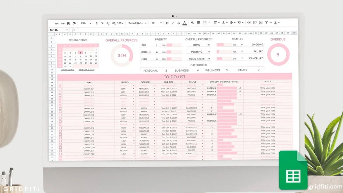 💎 🪄 60 Aesthetic Google Sheets Templates for Health & Productivity | dream life manifestation