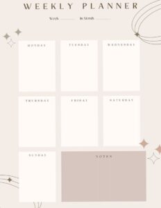 Aesthetic 2026 Printable Planner Design — 🖌️ 🌈 romanticize your routine