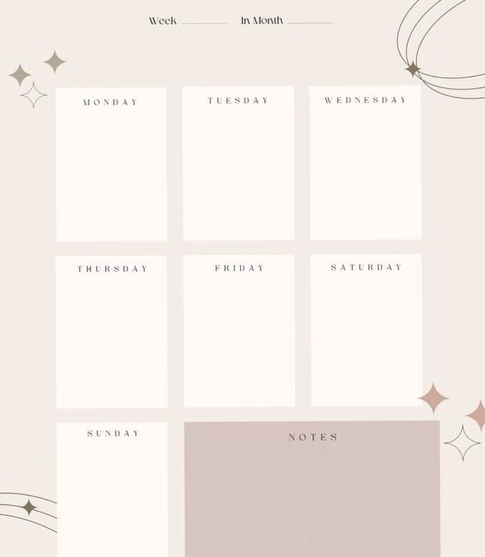 Aesthetic 2026 Printable Planner Design — 🖌️ 🌈 romanticize your routine