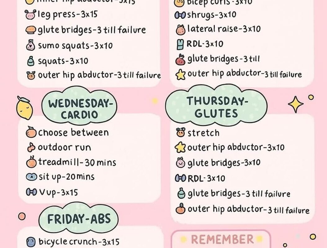 📍 📍 Aesthetic Weekly Planner — Conquer Your Fitness Goals with Delight | stay inspired all year long