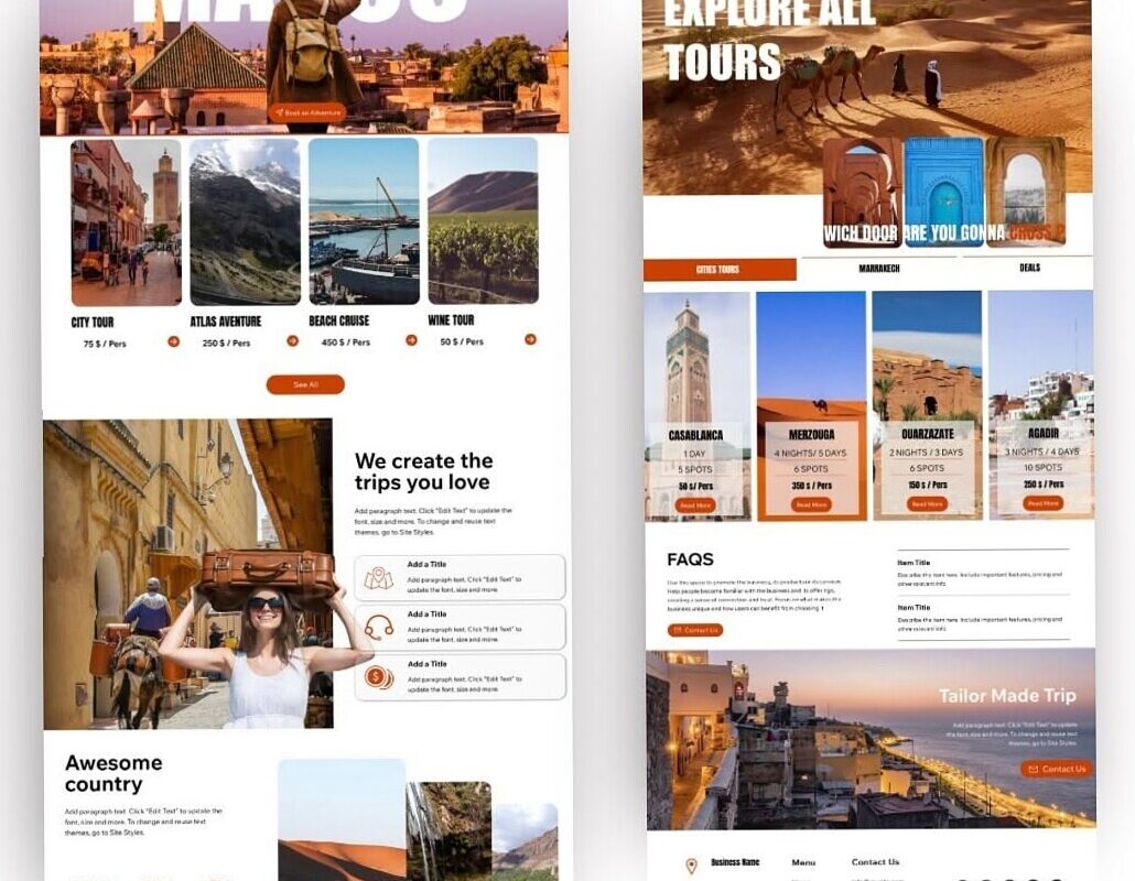 Agence de Voyage Website Template | PConcept — 🖌️ 🌈 romanticize your routine