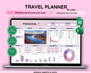 ✨ 🕯️ All-in-One Travel Planner: Google Sheets & Excel Templates for Your Perfect Trip | stay inspired all year long