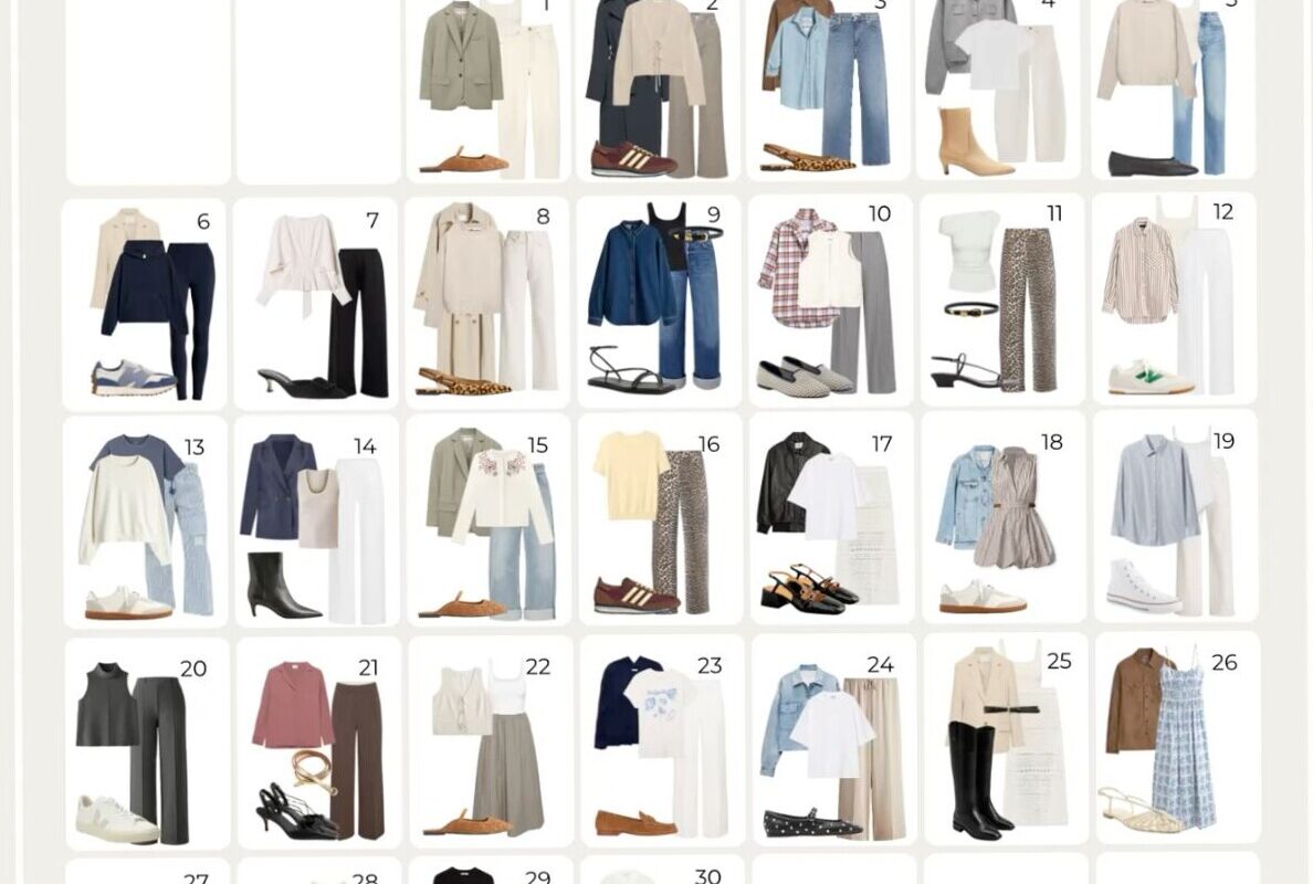 April Outfit Planner — Digital Design & Creative Assets — 🕯️ ✨ secret to staying productive