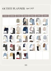 April Outfit Planner — Digital Design & Creative Assets — 🕯️ ✨ secret to staying productive