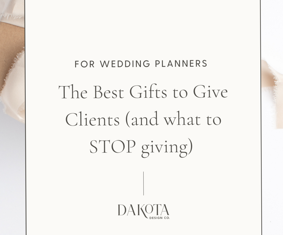 Best Interior Design & Wedding Planner Client Gifts (and What to Avoid) — 📌 📅 stay inspired all year long