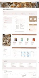 🖇️ 📝 Brown Aesthetic Life Planner Template | That Girl Notion | only tool for life admin