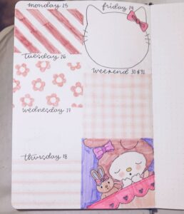 🖇️ 📌 Bullet Journal Hello Kitty | Digital Design & Creative Planner Assets | dream life manifestation