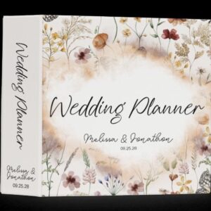 Charming Vintage Tiny Floral Wedding Planner in 3-Ring Binder — 📊 📅 secret to staying productive