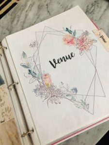 Chic Wedding Binder with Custom Tabs & Printables — 📊 📌 romanticize your routine