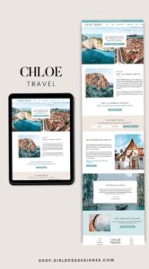🪄 🌈 Chloe Travel Showit Template for Luxury Advisors | romanticize your routine