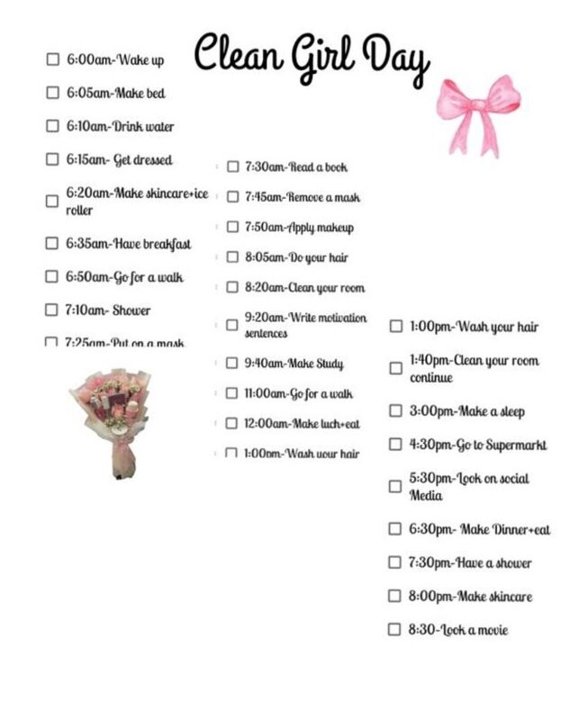 🪄 📍 Clean Girl Aesthetic Digital Planner Templates | secret to staying productive