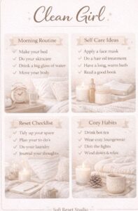 📝 📌 Clean Girl Aesthetic: Digital Design Inspiration | romanticize your routine