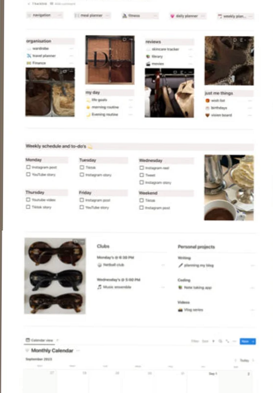 Clean Girl Cozy Notion Template for GoodNotes Planning — 🤍 🎀 2026 efficiency hack