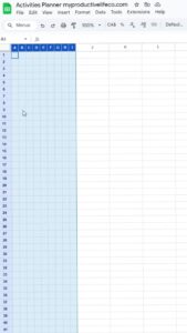 📝 📊 Create a Dynamic Mini Calendar in Google Sheets | romanticize your routine