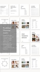 📝 📅 Create the Perfect Wedding Planning Binder with Our Customizable Canva Template | secret to staying productive