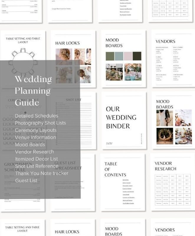 📝 📅 Create the Perfect Wedding Planning Binder with Our Customizable Canva Template | secret to staying productive