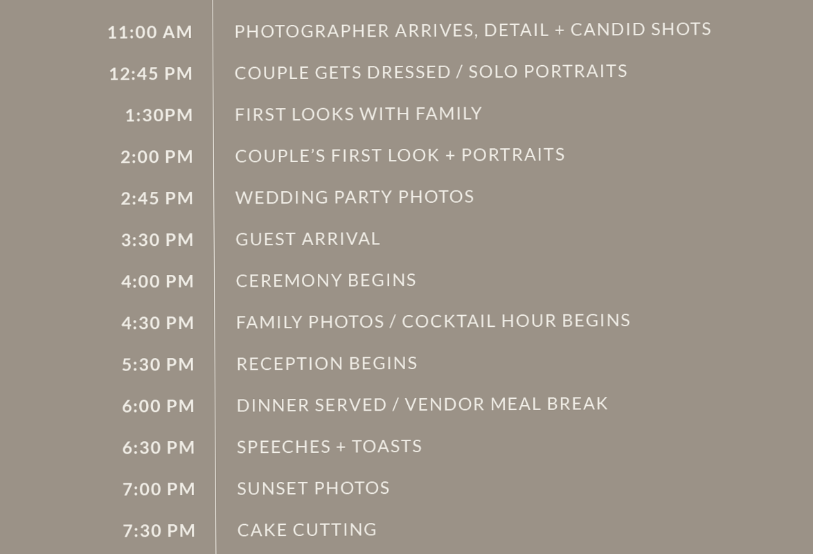 🖇️ 📝 Create the Perfect Wedding Day Timeline (Without Killing the Vibe) | romanticize your routine
