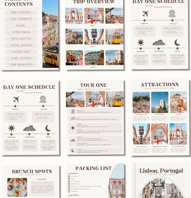 👰 🍰 Creative Digital Travel Itinerary Templates for Effortless Planning | essential planning guide