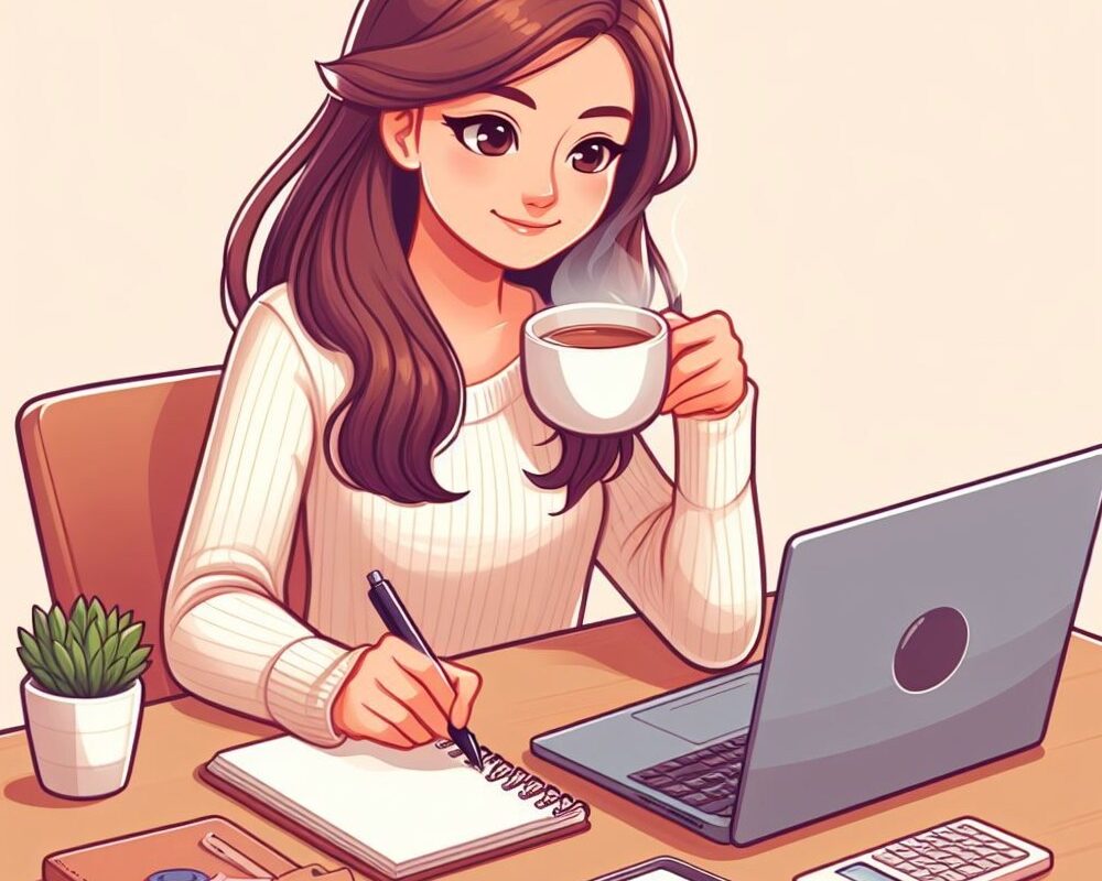 🌈 🌈 Creative Girl Designing on Laptop | dream life manifestation