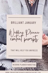 💎 🌈 Creative Writing Prompts for Wedding Planners | Engaged Wedding Planner Academy | dream life manifestation