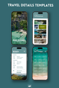 Customizable Travel Itinerary for Smartphone | DIY Planner Template — 📌 📁 no-stress tracker