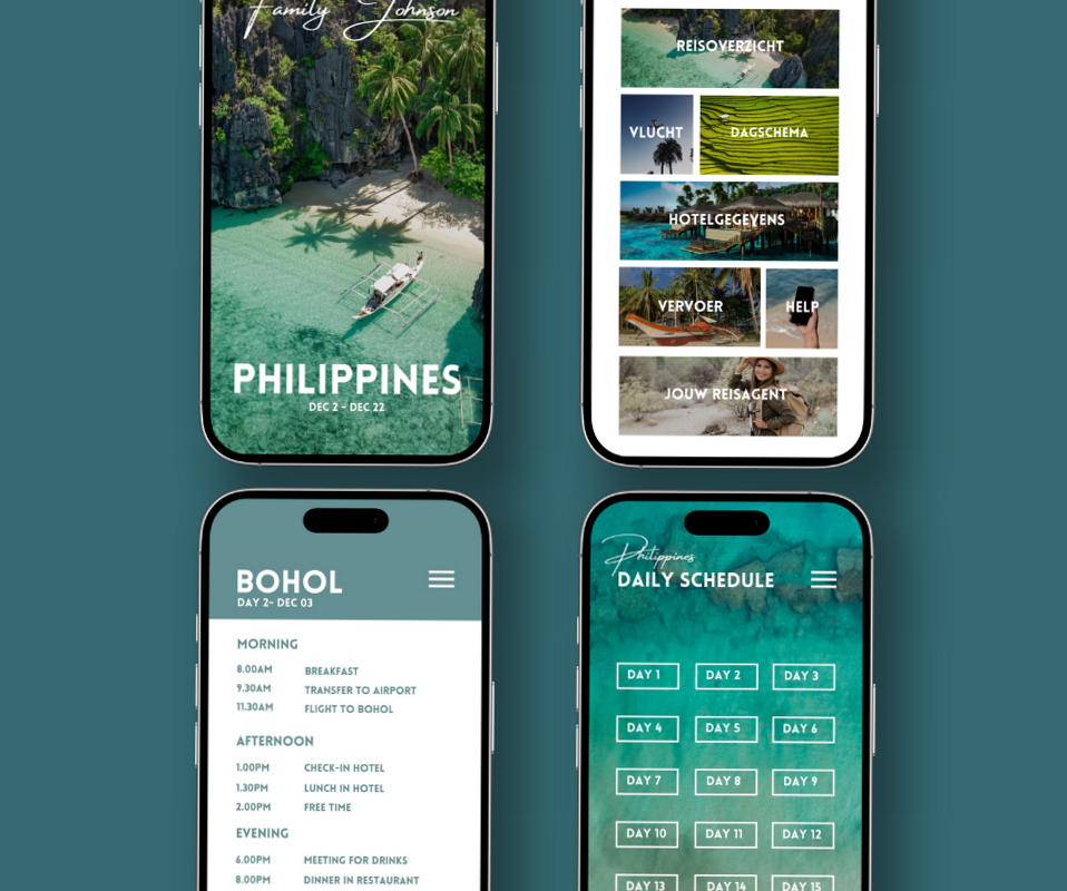 Customizable Travel Itinerary for Smartphone | DIY Planner Template — 📌 📁 no-stress tracker