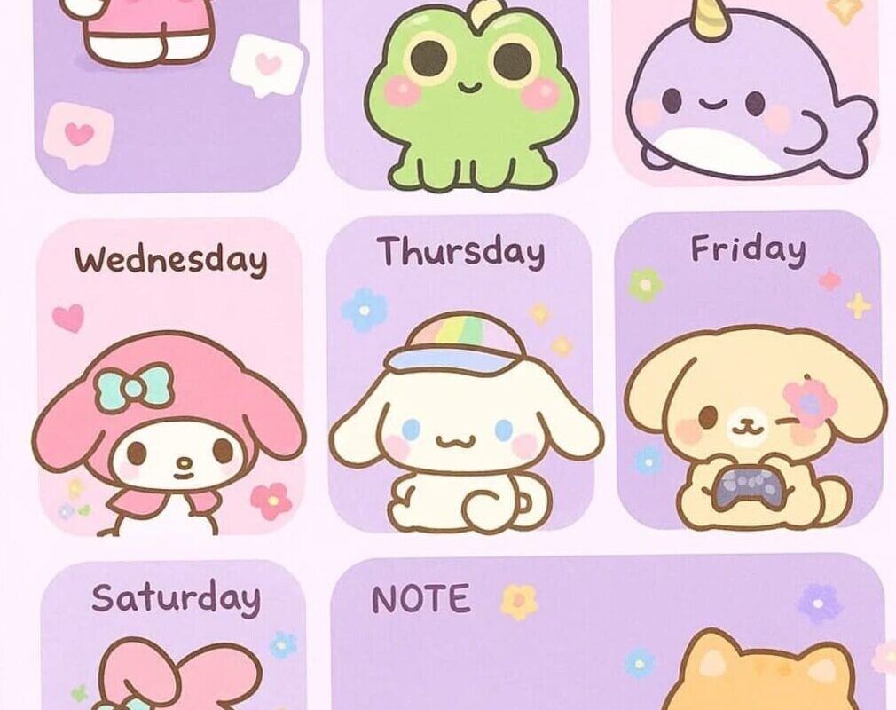 🕯️ 🕯️ Cute Character Planner Template for Goodnote – Organize with Joy | dream life manifestation