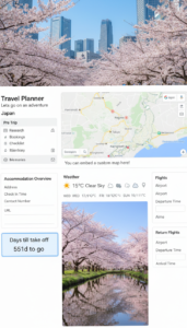 Cute Free Travel Planner Templates | Notion Design — 💎 🖌️ pro digital dashboard