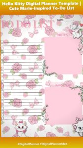 Cute Marie-Inspired Hello Kitty Planner Template — 📍 💎 romanticize your routine