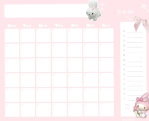 🍰 💍 Cute Monthly Planner — Original Digital Design | romanticize your routine