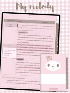 ☁️ 🎀 Cute Pink Kawaii Notebook | Hello Kitty Printable Planner | Goodnotes Weekly | secret to staying productive